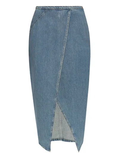 IRO ASYMMETRIC DENIM SKIRT