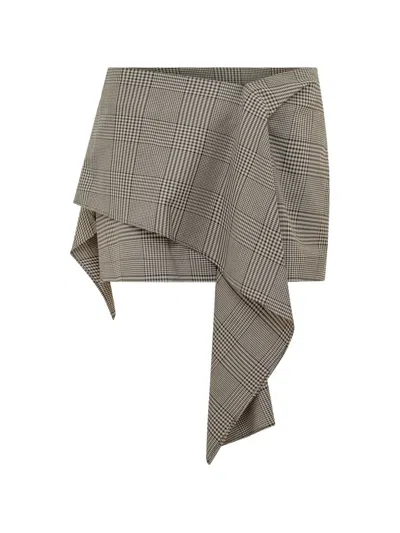 Iro Asymmetric Draped Skirt In Gray