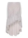 Iro Sequin-embellished Asymmetric Skirt In Silver