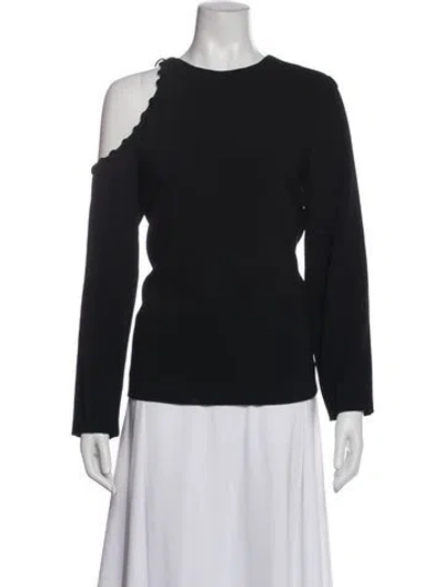 Pre-owned Iro Asymmetrical Long Sleeve Top In Gray