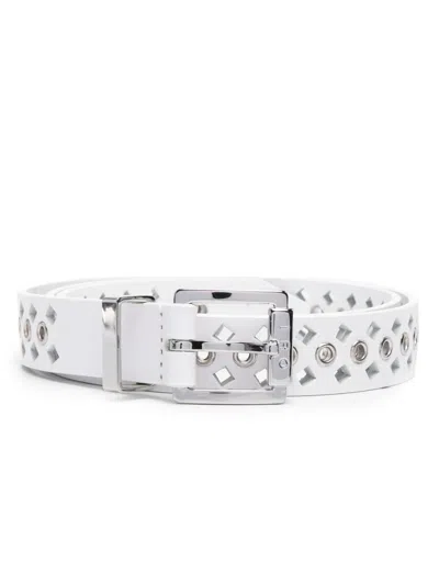 Iro Atlas Stud-embellished Belt In White