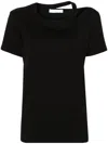 Iro Auranie Cut-out T-shirt In Schwarz