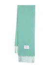 Iro Authie Fringed Scarf In Green