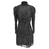 Iro Ba & Sh Acia Mini Dress In Black Viscose In Black