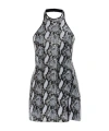 Iro Allany Sequined Halter Mini Dress In Black
