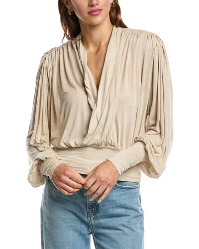 Iro Barba Cashmere-blend T-shirt In Neutral