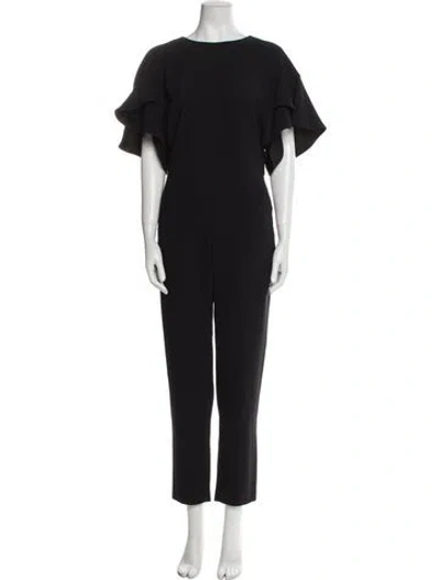 Pre-owned Iro Bateau Neckline Jumpsuit In Black