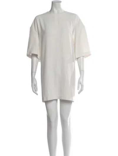 Pre-owned Iro Bateau Neckline Mini Dress In Neutral