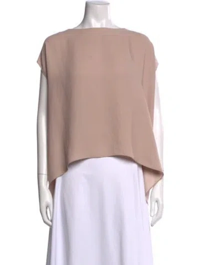 Pre-owned Iro Bateau Neckline Short Sleeve Top In Pink