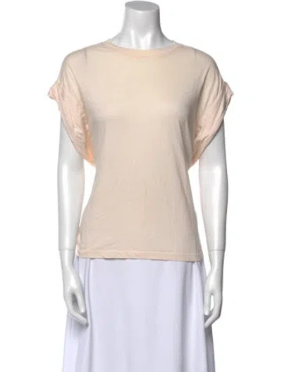 Pre-owned Iro Bateau Neckline Short Sleeve T-shirt In Neutral