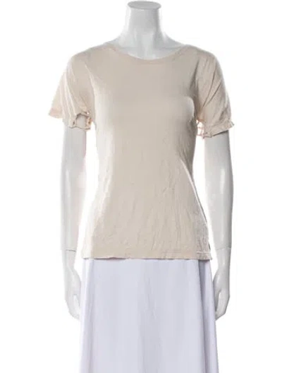 Pre-owned Iro Bateau Neckline Short Sleeve T-shirt In Neutral