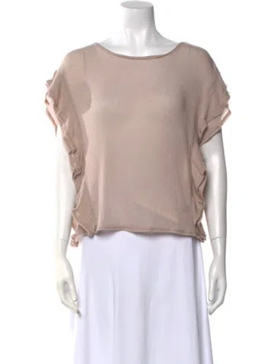 Pre-owned Iro Bateau Neckline Short Sleeve T-shirt W/ Tags In Neutral