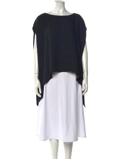 Pre-owned Iro Bateau Neckline Sleeveless Top In Black