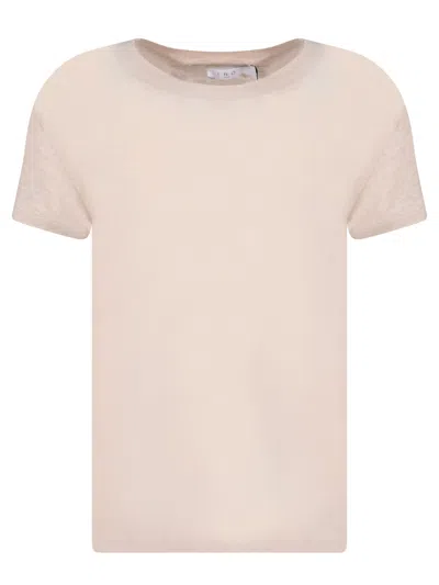 IRO BEIGE LINEN T-SHIRT