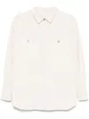 Iro Cotton Shirt With Long Sleeves And Collar In White