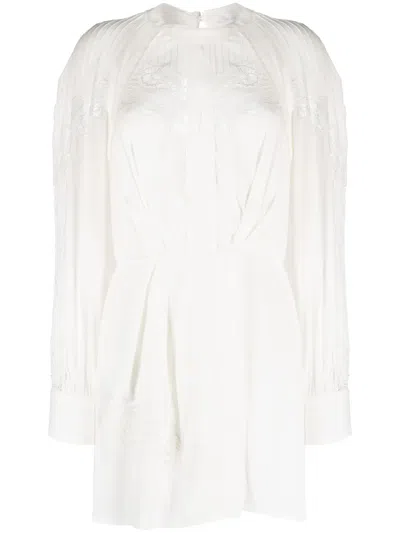 Iro Belinda Short Lace Dress In Ecru