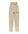 Iro Belt-loop Casual Pants In Nude