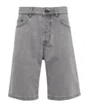Iro Belt-loop Denim Shorts In Gray