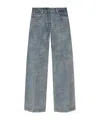 Iro Belt Loop Denim Trousers In Gray