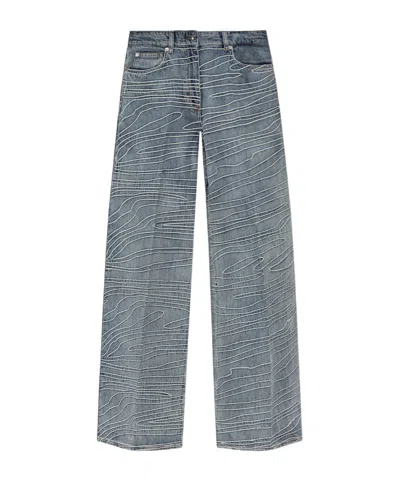 Iro Belt Loop Denim Trousers In Blue