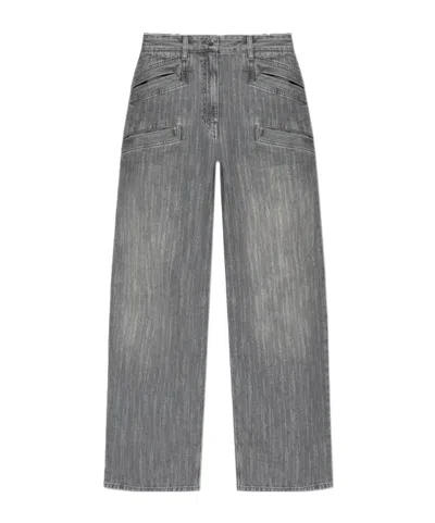 Iro Belt Loop Denim Trousers In Grey