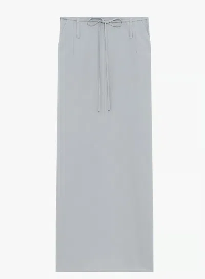Iro Belt Loop Midi Skirt In Gray
