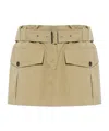 Iro Belt Loop Mini Skirt In Brown