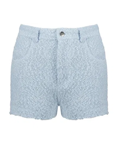 Iro Belt-loop Shorts In Blue