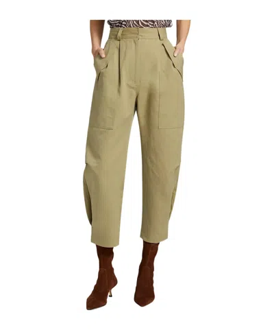 Iro Belt Loop Track Pants In Khaki