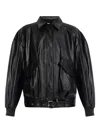 Iro Long Sleeve Leather Jacket In Black
