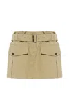 Iro Belt Loop Mini Skirt In Brown