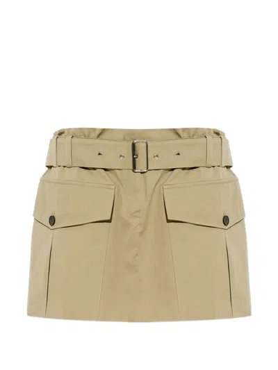 Iro Belted Mini Skirt In Brown