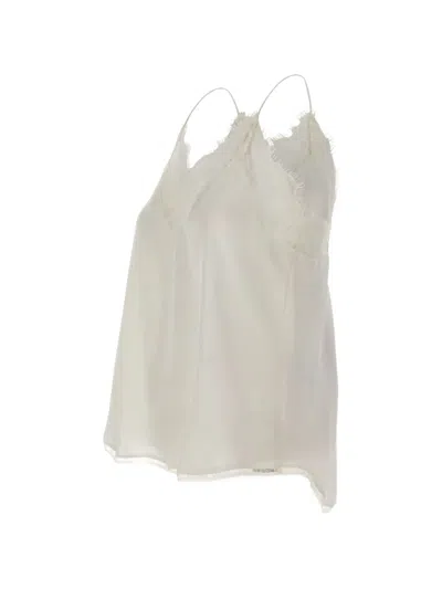 Iro Berwyn Lace-trimmed Top In White