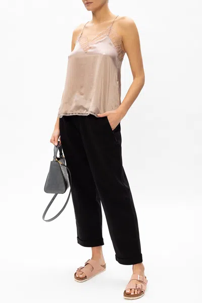 Iro ‘berwyn' Silk Top In Beige