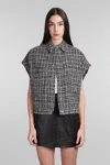 Iro Bianka Casual Jacket In Grey Polyester In Grey