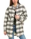 Iro Bielo Wool & Alpaca-blend Overshirt In Black