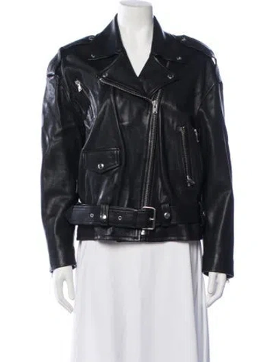 Pre-owned Iro Biker Jacket In Black