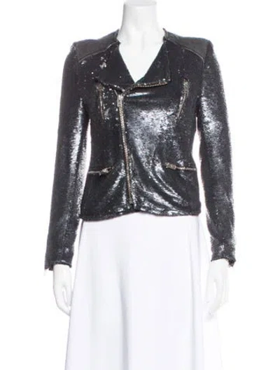 Pre-owned Iro Biker Jacket In Gray