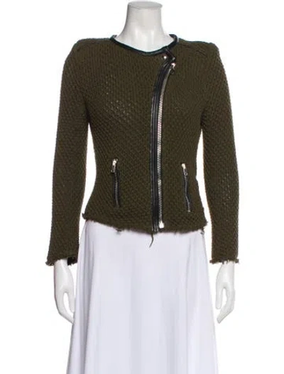 Pre-owned Iro Biker Jacket In Green