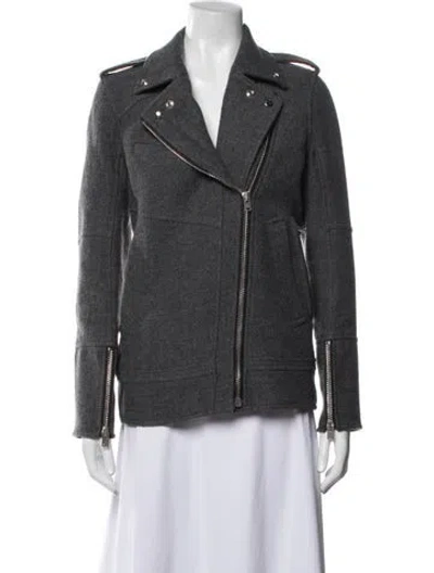 Pre-owned Iro Biker Jacket In Grey