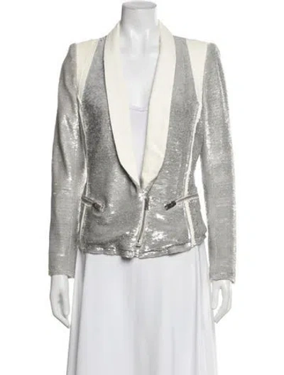 Pre-owned Iro Biker Jacket In Grey