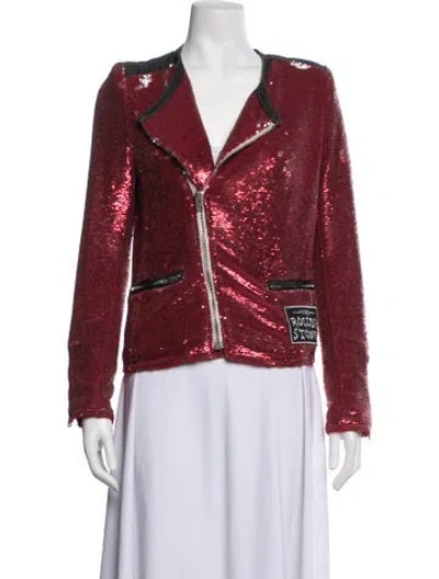 Pre-owned Iro Biker Jacket In Red