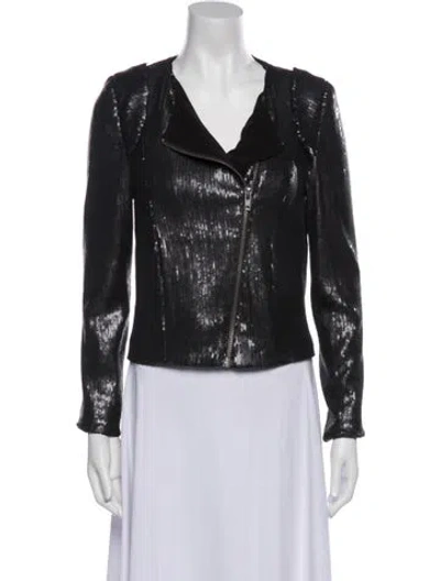 Pre-owned Iro Biker Jacket In Silver