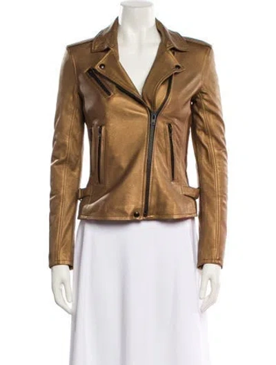 Pre-owned Iro Biker Jacket W/ Tags In Brown