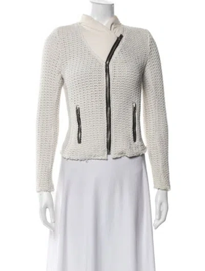 Pre-owned Iro Biker Jacket In White