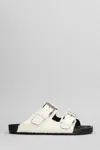 Iro Billie Flats In Beige Cotton In Beige