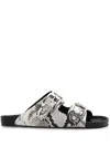 Iro Animal Pattern Slippers In White