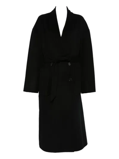 IRO BLACK DIMITRA WOOL COAT