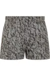 Iro Edela Cotton Blend Shorts Textured Pockets In Black