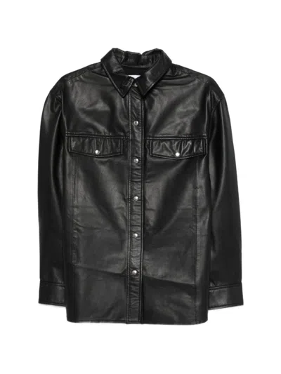 IRO WOMEN BLACK REGULAR SHIRT, XL LUXURY SHIRTS FOR WOMEN DARVEYS